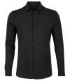 03198 Balthazar NEOBLU Balthazar Jersey Long Sleeve Shirt Deep Black colour image